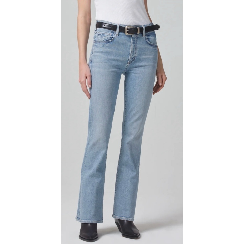 CITIZENS OF HUMANITY Light Wash Lilah High Rise Bootcut Jeans - Picture 1 of 9